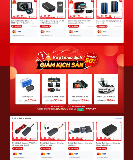 Thiết kế web thiết bị công nghệ xe hơi