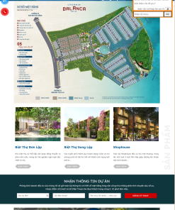 Giao diện landing page bất động sản web đẹp