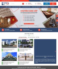 Trang web shop siêu thị âm thanh đẹp mắt