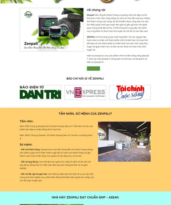 Mẫu thiết kế website bán bán mỹ phẩm đẹp, chuyên nghiệp