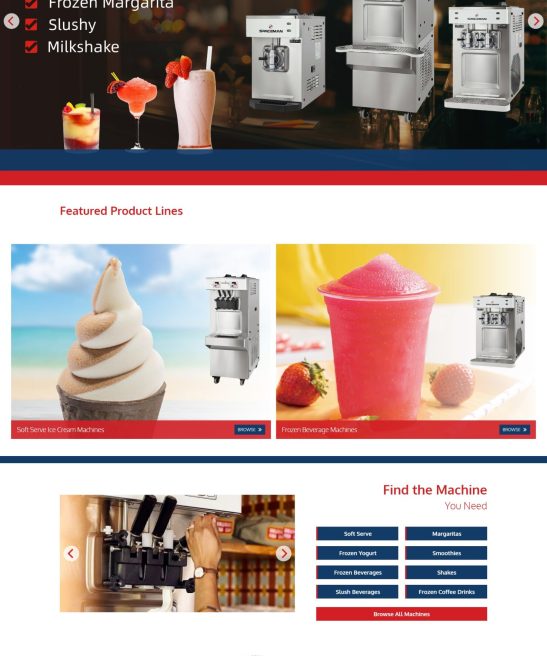 Thiết Kế Website Máy Làm Kem Tươi Công Nghiệp