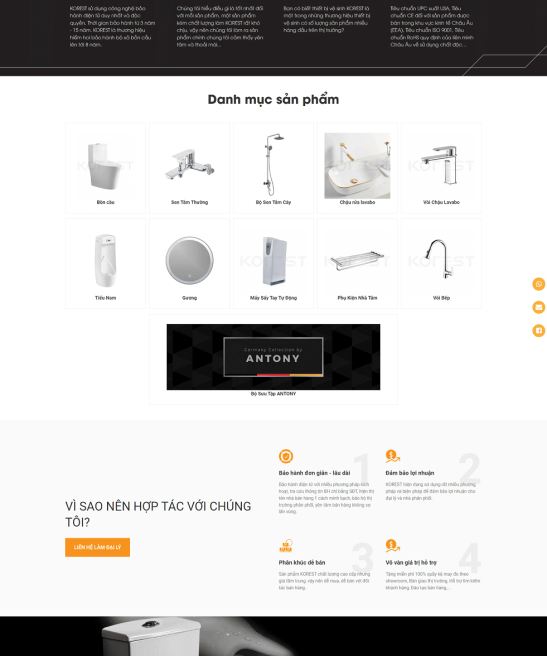 Trang web thiết bị vệ sinh show hình ảnh đẹp