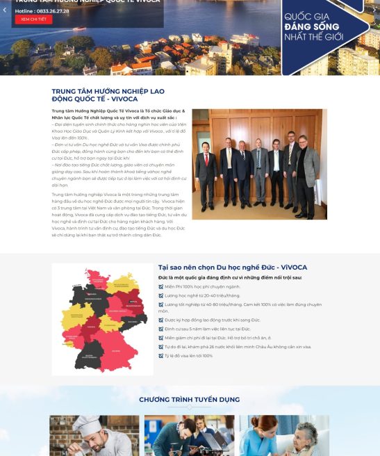 Trang web tuyển sinh du học nghề Đức