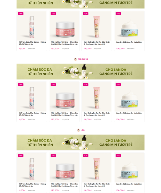 Trang web bán mỹ phẩm làm đẹp uy tín chính hãng