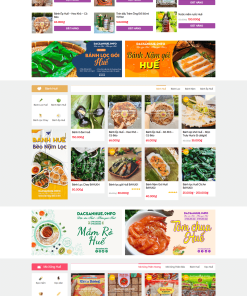 Giao diện web đặc sản Huế hấp dẫn hút khách