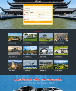 Giao diện web đặt xe tiện chuyến chất lượng, chuyên nghiệp