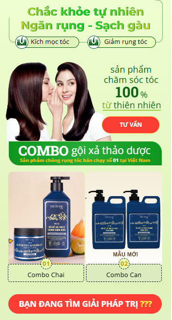 Landing page giới thiệu dầu gội thảo dược bắt mắt