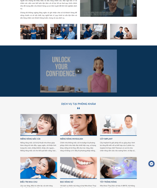 Trang web nha khoa đẹp chuyên nghiệp năm 2023