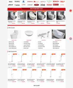 Giao diện web thiết bị nội thất nhà Việt chuyên nghiệp, ấn tượng