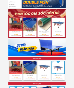 Giao diện web dụng cụ thể thao và thiết bị chăm sóc sức khỏe