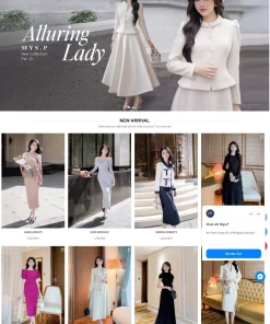 Giao diện web thời trang nữ đẹp thu hút