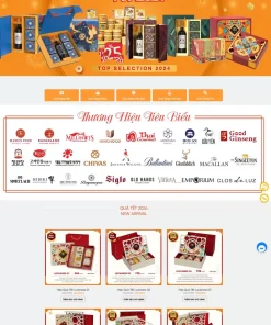 Trang web giao diện trang web quà tặng Tết đẹp mắt ạ