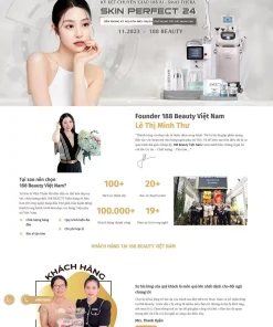 Trang giao diện web thẩm mỹ spa làm đẹp