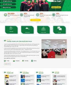 Thiết kế website tuyển sinh Trường Trung Cấp Công Nghệ Bách Khoa