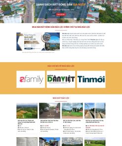 Thiết kế website bất động sản mua bán, cho thuê nhà đất