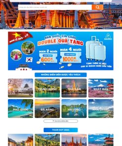 Thiết kế website du lịch giao diện hiện đại