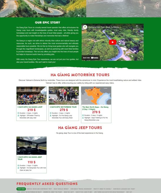 Thiết kế website du lịch mẫu giao diện đẹp xu hướng 2024