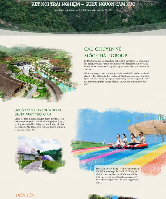 Mẫu giao diện landing page du lịch và nghỉ dưỡng