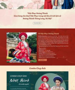 Thiết kế website cho thuê trang phục áo dài, áo cưới