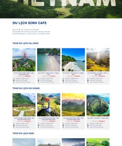 Thiết kế website du lịch chuyên nghiệp độc đáo, thu hút khách hàng