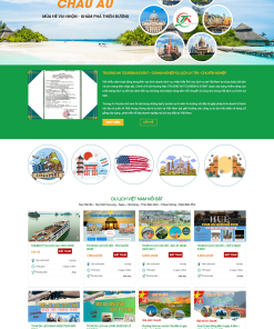 Thiết kế website du lịch lữ hành chuyên nghiệp, thu hút