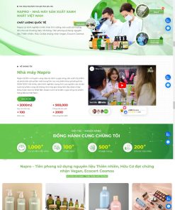 Thiết kế website công ty sản xuất mỹ phẩm thiên nhiên