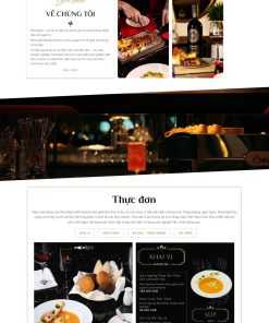 Thiết kế giao diện website nhà hàng với phong cách hiện đại