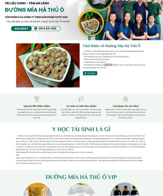 Giao diện website dịch vụ spa chăm sóc sức khỏe dưỡng sinh