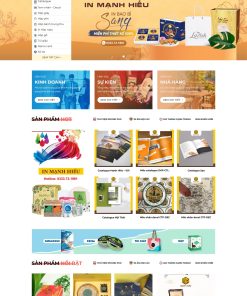 Thiết kế website in ấn quảng cáo đẹp giao diện đẹp