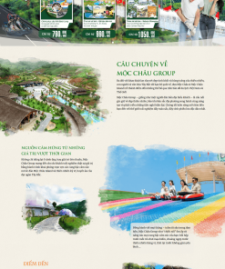 Giao diện web khám phá du lịch Mộc Châu