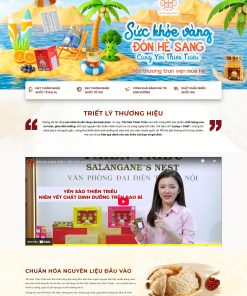 Thiết kế giao diện website bán yến sào