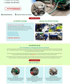 Thiết kế website hút bể phốt, vệ sinh môi trường