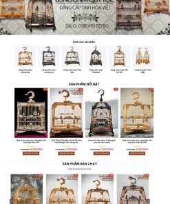 Thiết kế website bán lồng chim đẹp