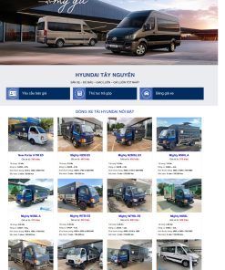 Thiết kế website bán xe ô tô Hyundai