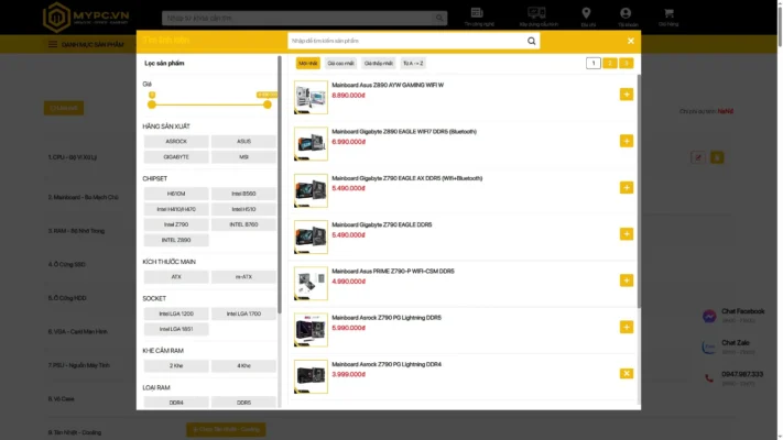 Plugin xây dựng cấu hình PC, BuildPC For WordPress
