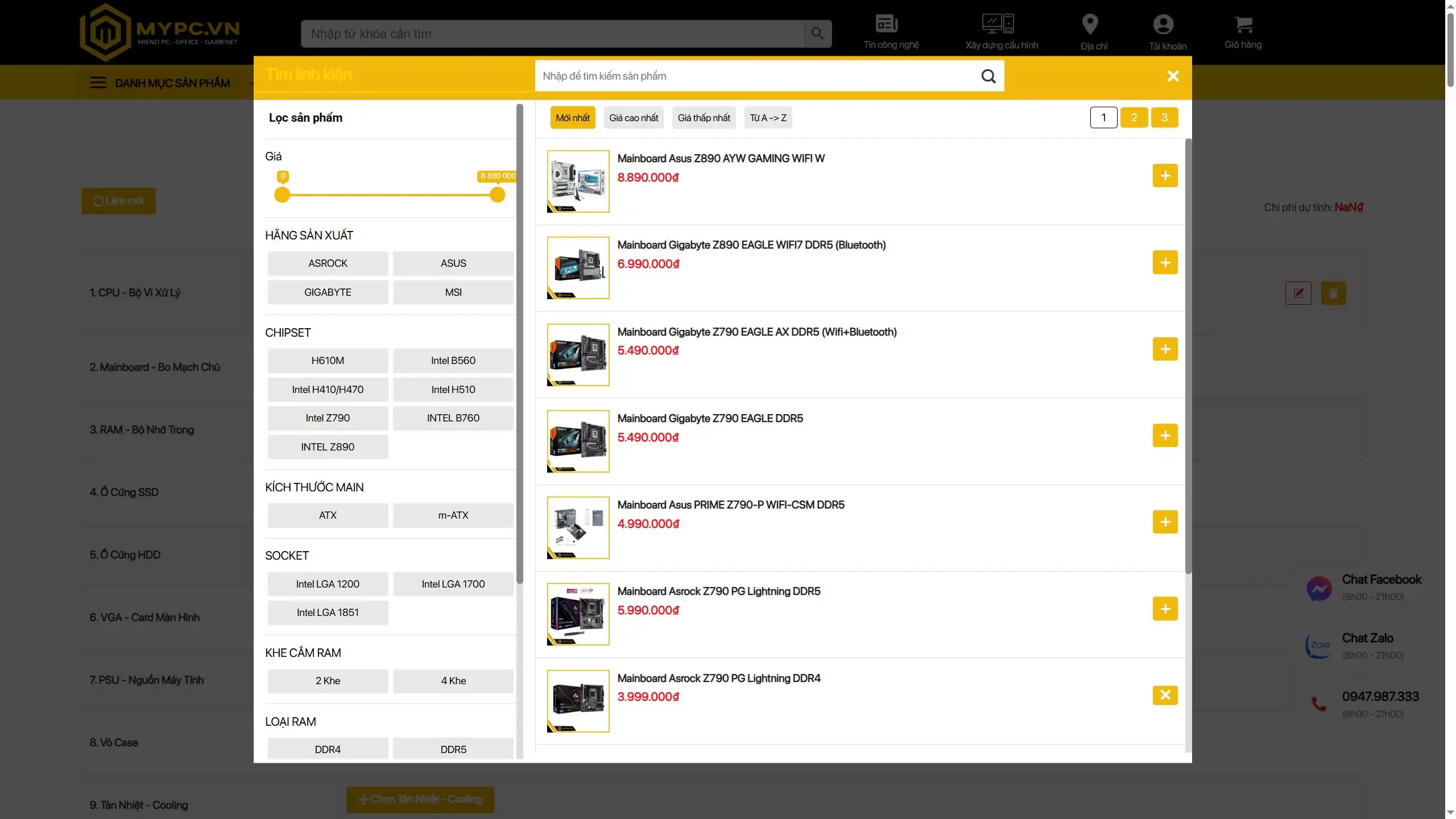 Plugin xây dựng cấu hình PC, BuildPC For WordPress Plugin xây dựng cấu hình PC, BuildPC For WordPress