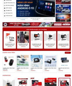 Mẫu giao diện website bán phụ tùng đồ chơi ô tô